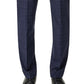Calça social slim fit masculina Calvin Klein azul tamanho 34x30