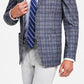 Blazer masculino de malha cinza slim fit Bar III, tamanho 38
