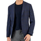 Blazer masculino Bar III Slim Fit Windowpane Knit Azul Tamanho 42