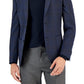Blazer masculino Bar III Slim Fit Windowpane Knit Azul Tamanho 42
