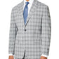 Jaqueta xadrez slim fit masculina Tallia cinza tamanho 38