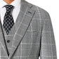 Jaqueta xadrez slim fit masculina Tallia cinza tamanho 38