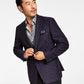 Blazer masculino Alfani Slim-Fit Jacquard Azul Tamanho 36