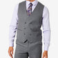 Colete de lã masculino Tayion Collection Classic Fit, cinza, tamanho médio