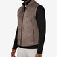 Colete reversível impermeável Kenneth Cole masculino, marrom, tamanho médio