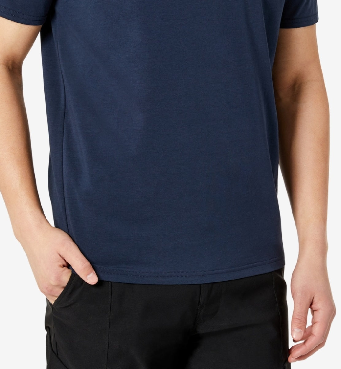 Polo masculino Kenneth Cole Performance Button Azul Tamanho X-G