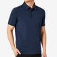 Polo masculino Kenneth Cole Performance Button Azul Tamanho X-G