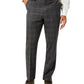 Calça de terno masculina de lã Tayion Collection Classic Fit, cinza, tamanho 33x32