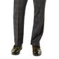 Calça de terno masculina de lã Tayion Collection Classic Fit, cinza, tamanho 40x30