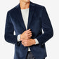 Blazer de veludo Michael Kors masculino, corte moderno, azul, tamanho 44