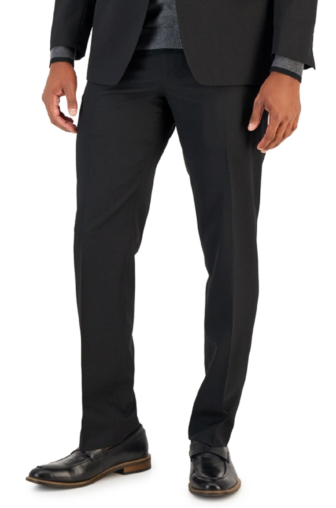 Terno masculino Van Heusen Flex Plain Slim Fit, preto, tamanho 40