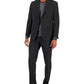 Terno masculino Van Heusen Flex Plain Slim Fit, preto, tamanho 40