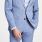 Jaqueta de lã de pele de tubarão masculina Bar III Slim Fit azul tamanho 38