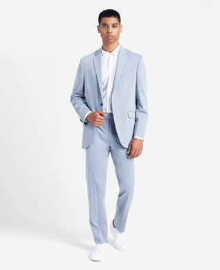 Terno masculino Kenneth Cole Reaction Slim Fit Azul Tamanho 42