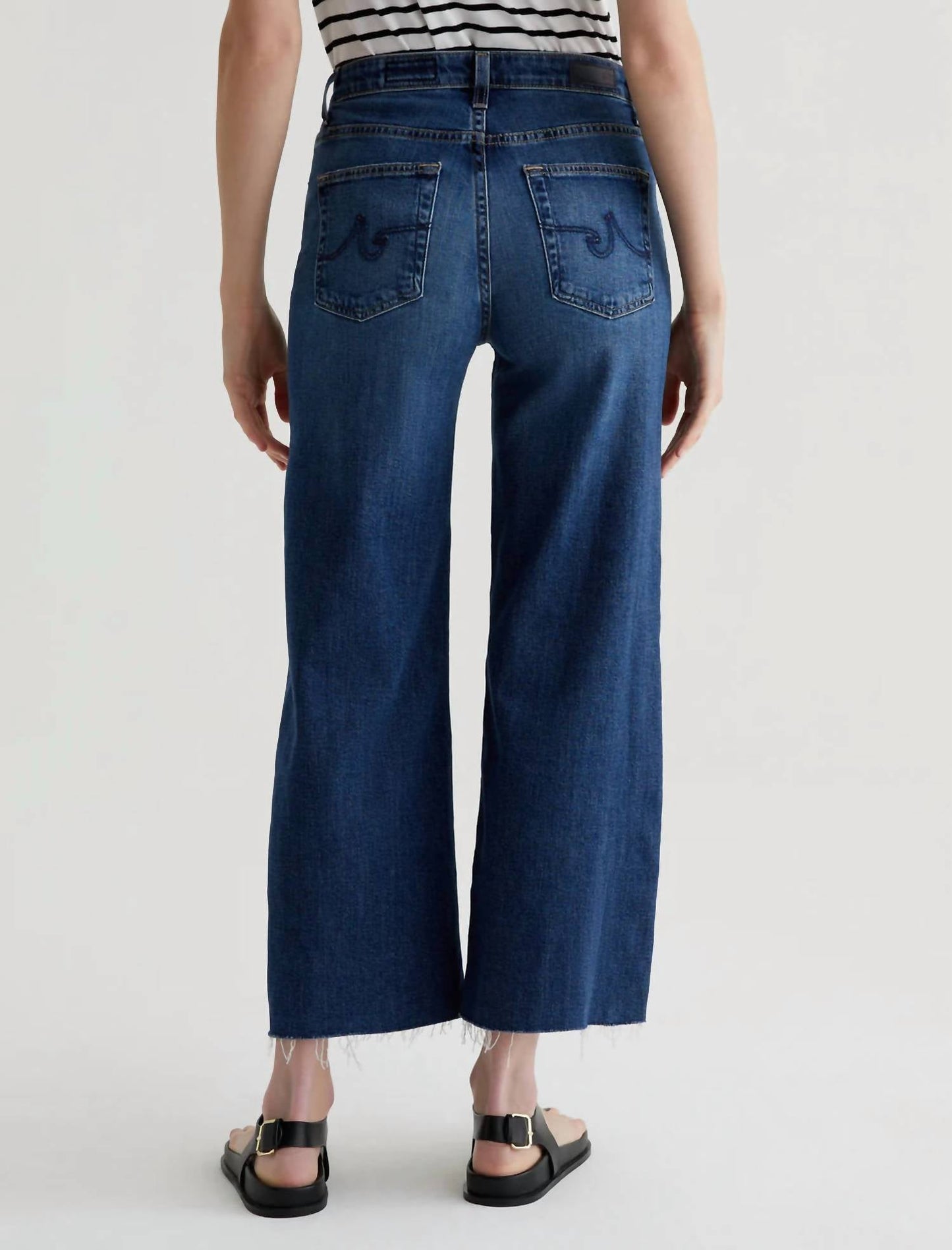 Ag Jeans - Calça Jeans Curta Saige Wide Leg
