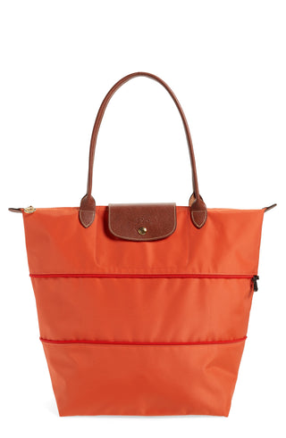 Longchamp Le Pliage Bolsa Expansível Laranja