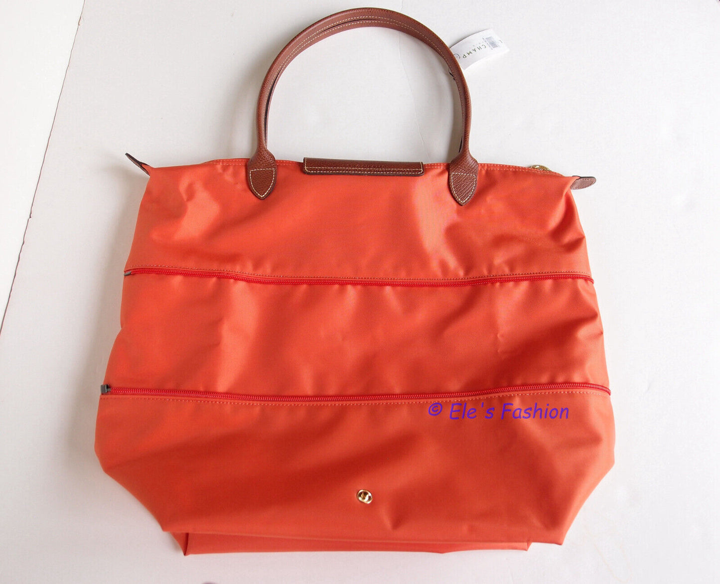 Longchamp Le Pliage Bolsa Expansível Laranja