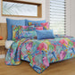 Five Queens Court Hana Blue Quilt & Sham Set