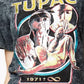 Camiseta Bravado Junior's Cotton Tupac Boyfriend Preta Tamanho 50X45