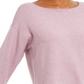 Suéter feminino Eileen Fisher com gola alta e caimento justo, rosa, tamanho médio