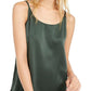 Camisola de seda feminina Eileen Fisher, verde, tamanho médio