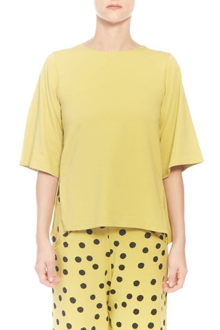 Matthildur - Blusa Avery com mangas curtas