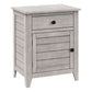 Accent Nightstand, Storage Drawer, Transitional