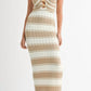 Mable - Striped Midi Dress