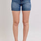 Judy Blue - Mid Rise Tummy Control Mid Length Shorts