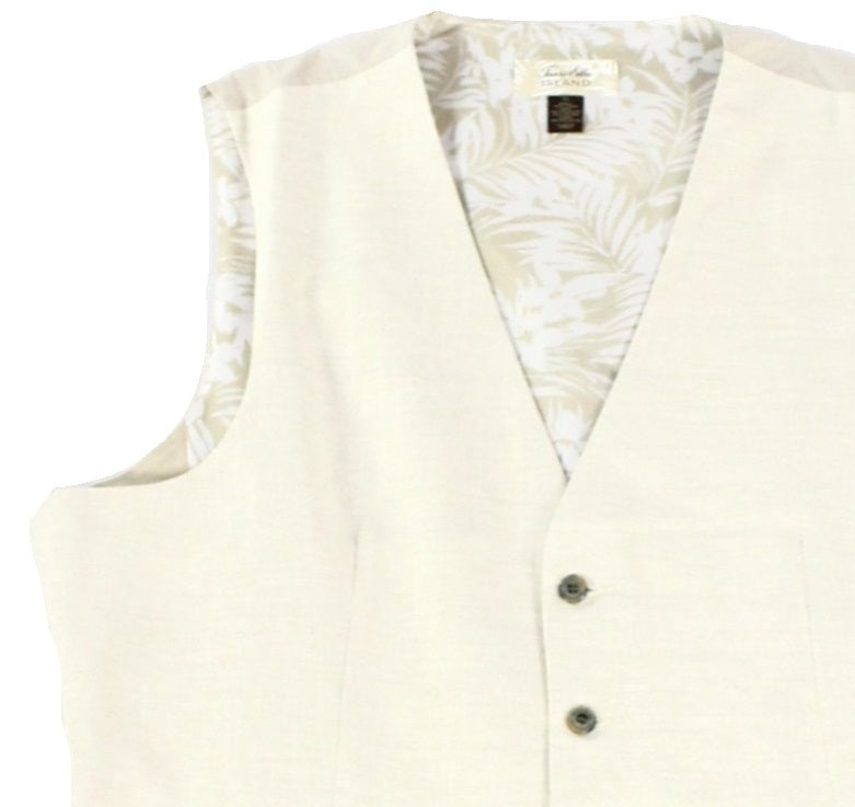 Colete texturizado masculino Tasso Elba marrom tamanho grande