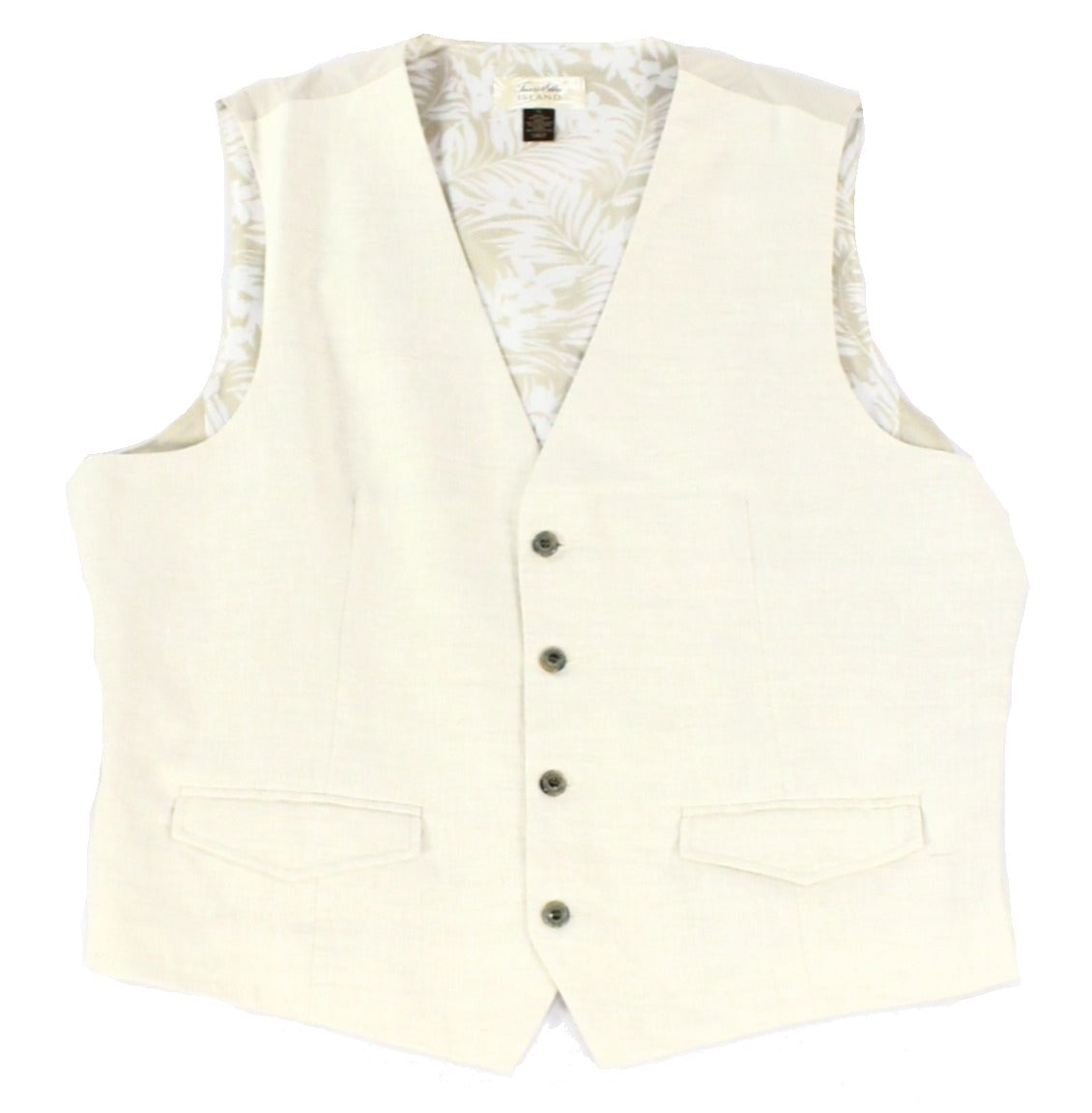 Colete texturizado masculino Tasso Elba marrom tamanho grande