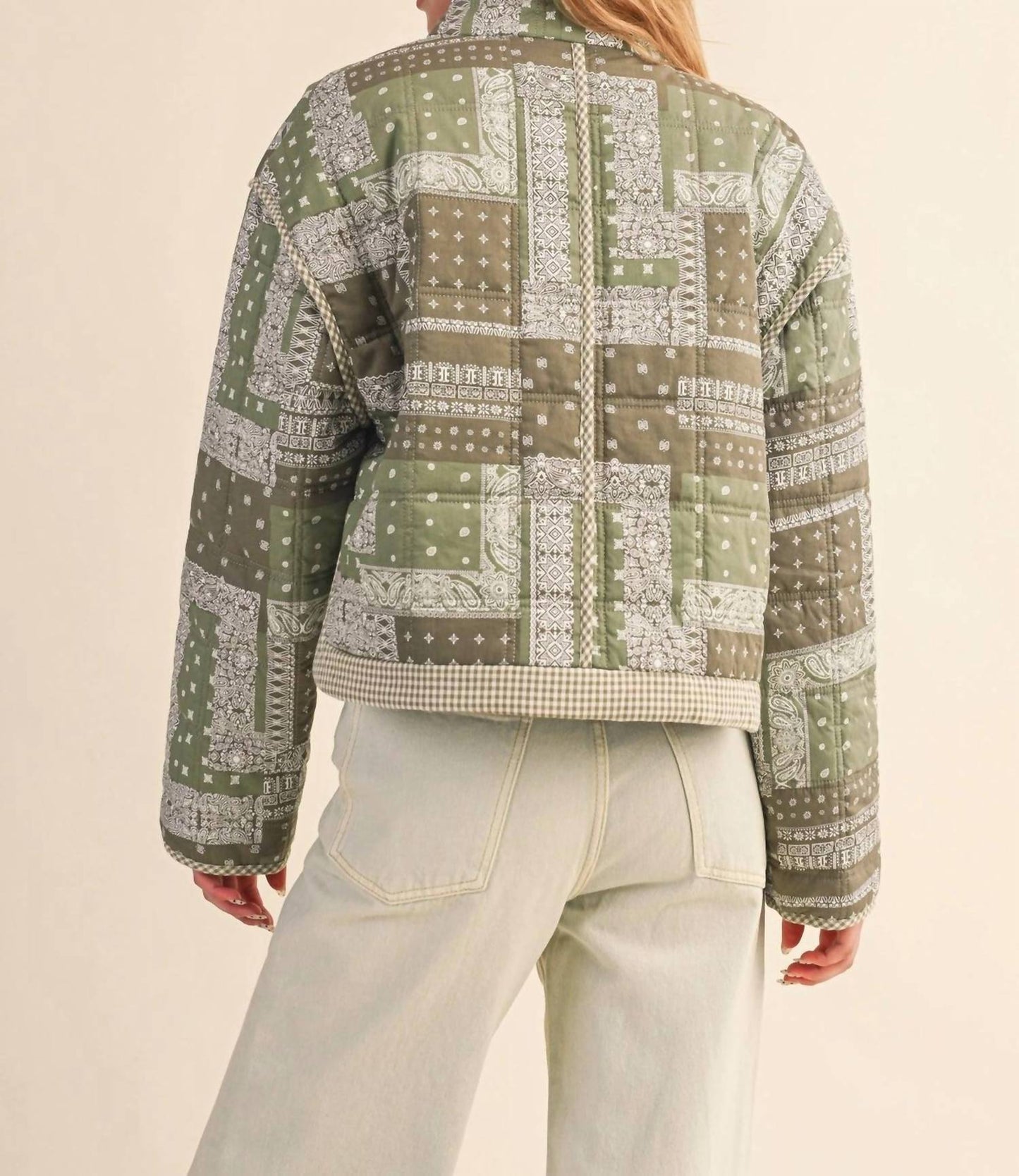&Merci - Bandana Patchwork Quilted Jacket