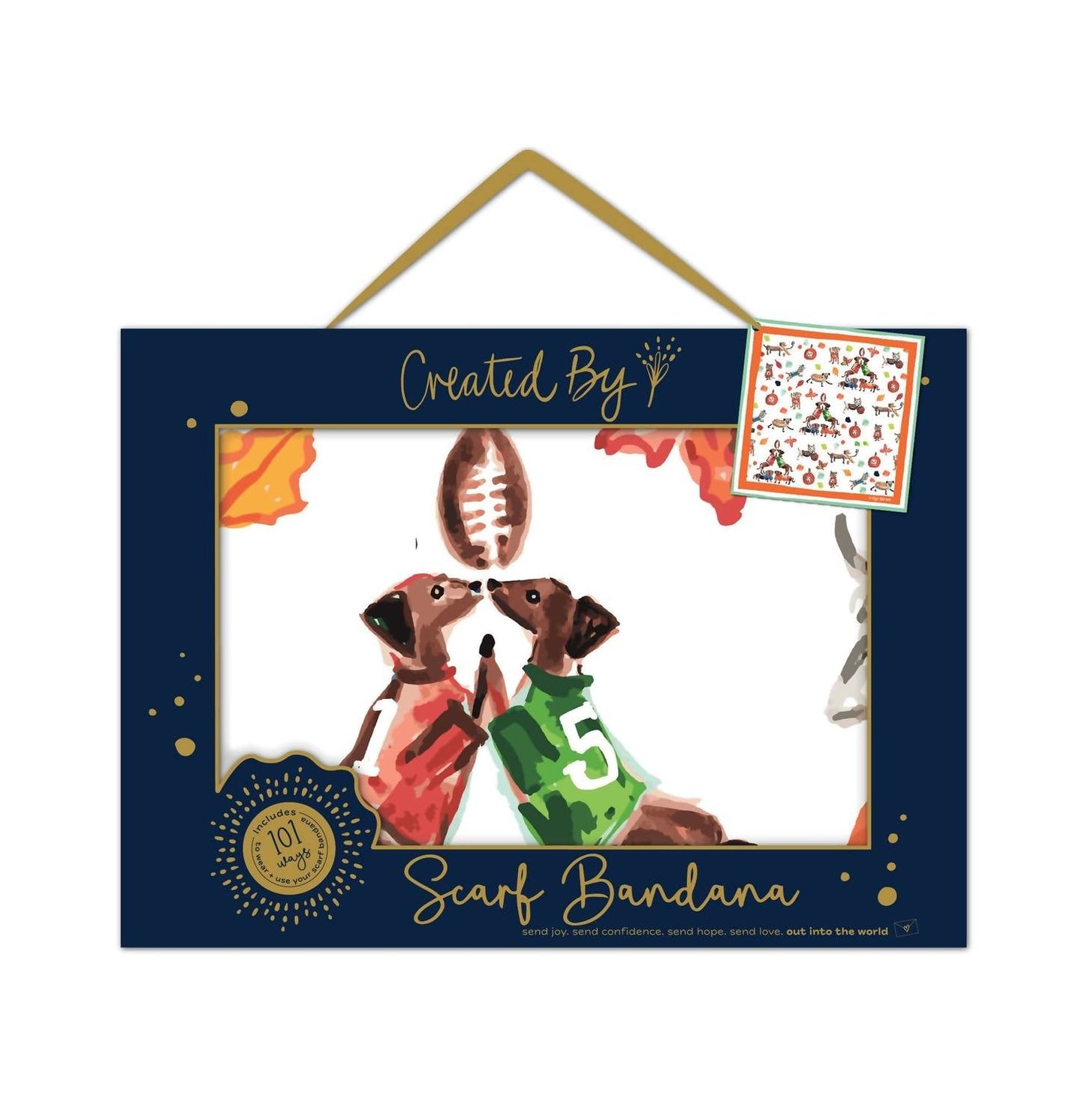 Created By - Fall About Dogs Bandana Scarf