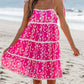 Aapparella - Floral Print Trim Dress
