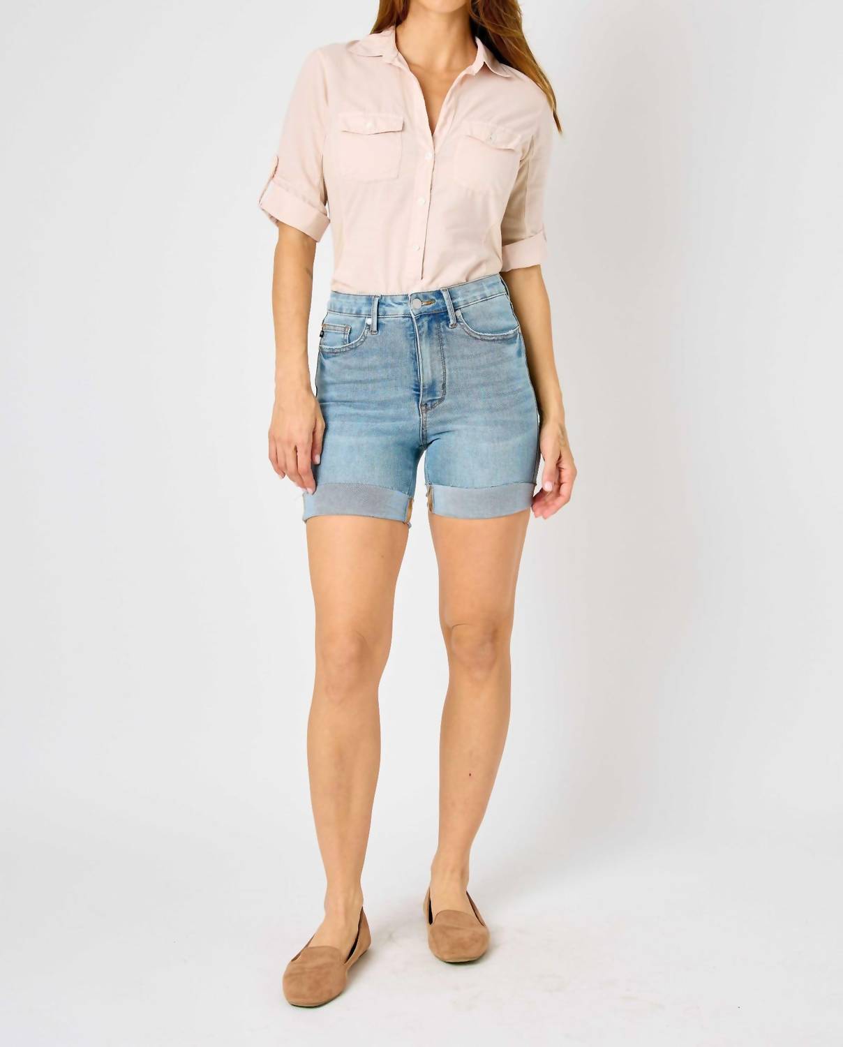 Judy Blue - High Waist Tummy Control Denim Shorts
