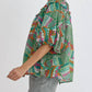 Entro - Muticolor Print Half Sleeve Blouse Top