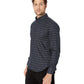 Camisa social masculina Naked &amp; Famous Easy com botões, azul, tamanho grande