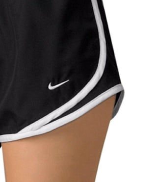 Shorts de corrida Nike Dri Fit Tempo feminino, preto, tamanho XS