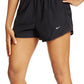 Shorts de corrida Nike Dri Fit Tempo feminino, preto, tamanho pequeno