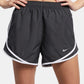 Shorts de corrida Nike Dri Fit Tempo feminino, cinza, tamanho XS