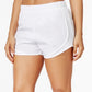 Shorts de corrida Nike Dri Fit Tempo feminino, branco, tamanho médio