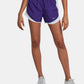 Shorts de corrida Nike Dry Tempo feminino, roxo, tamanho extrapequeno