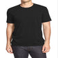 Camiseta masculina James Perse com gola redonda, preta, tamanho 2
