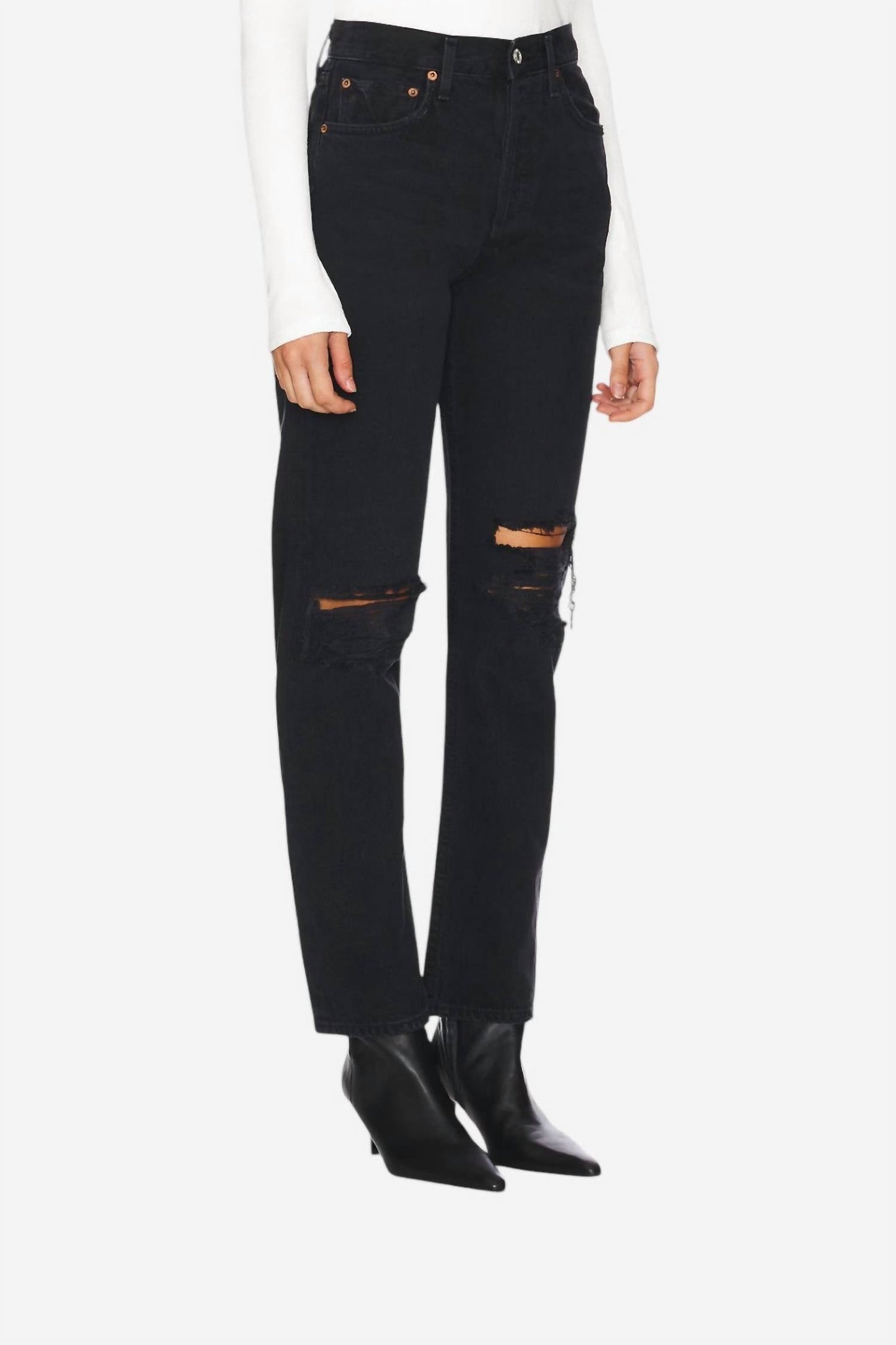 Agolde - 90's Pinch Waist High Rise Straight Jeans