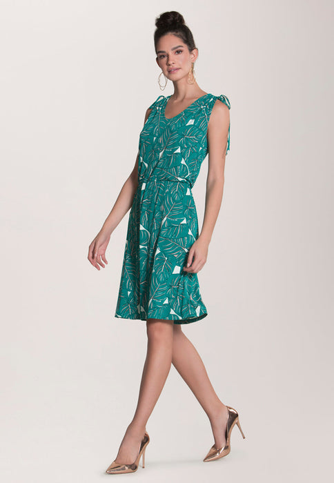 Vestido Leota Feminino Tara A Line In Rainforest Verde Tamanho Pequeno