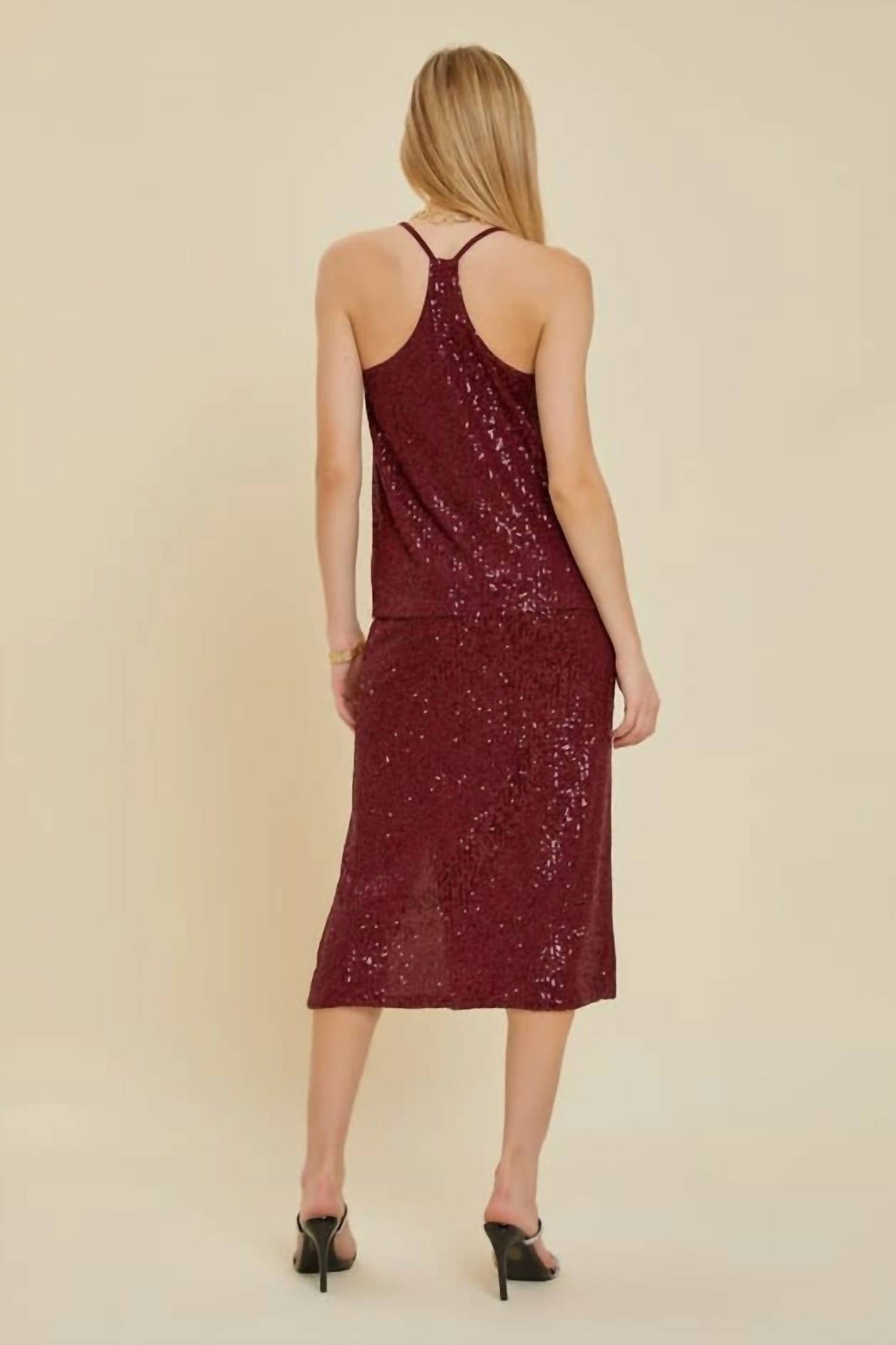 Be Cool - Sequin Racerback Tank