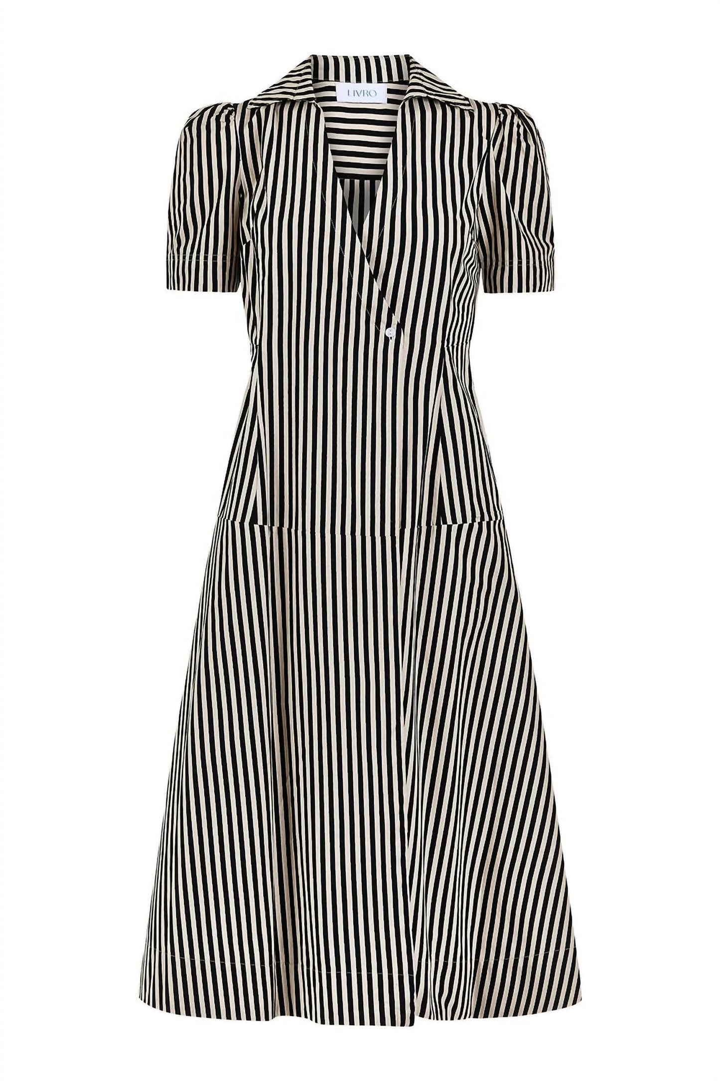 Livro - Clark V-neck Cross Over Midi Dress