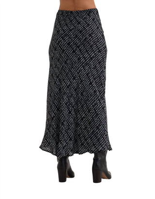 Bella Dahl - Bias Skirt With Tie Grid Print