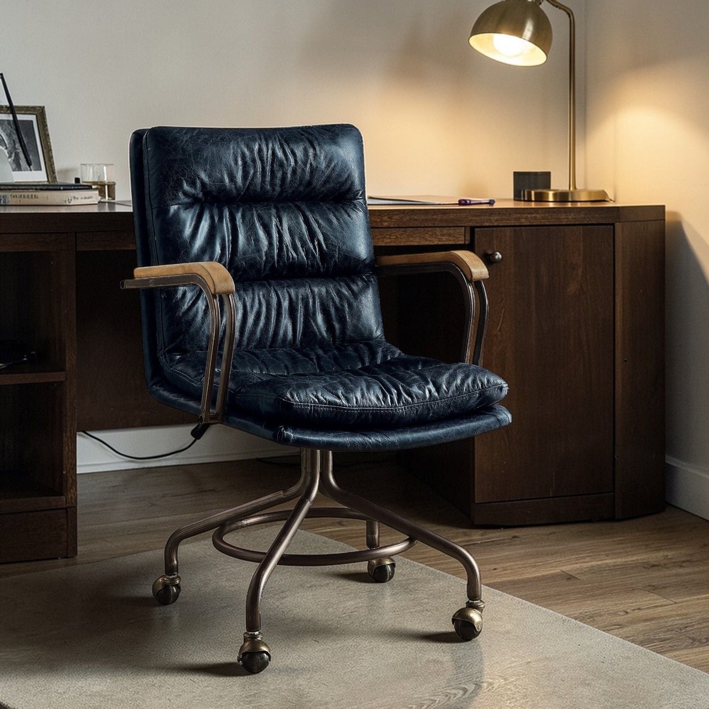 Harith Retro Top Grain Office Chair