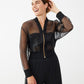 Sheer Bomber Jacket